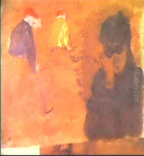 Deux Jockeys, Femme A La Lorgnette - view 1