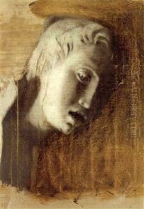 Tete D'un Enfant Chantant (recto); Une Esquisse Du Dante    (verso).