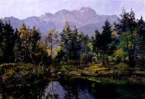 Partie Am Riessersee Bei Garmisch