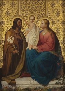 Maria Und Josef Mit Dem Christusknaben by Ernst Deger