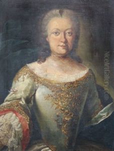 Portrat Einer Adligen En Face by Franz Joseph Degle