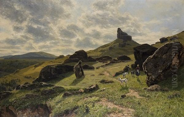 Goat Herder In The Eifel - view 1