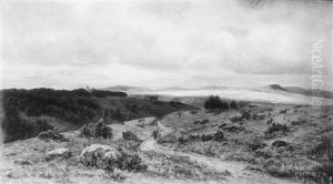 Eifellandschaft Mit Einer Burgruine by Wilhelm Degode