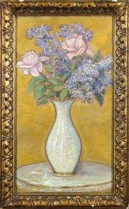 Roses Et Lilas by William Degouve de Nuncques