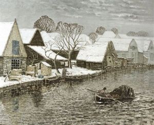 Vue A Broek Op Waterland En Hiver Vue A Broek Op Waterland En Hiver