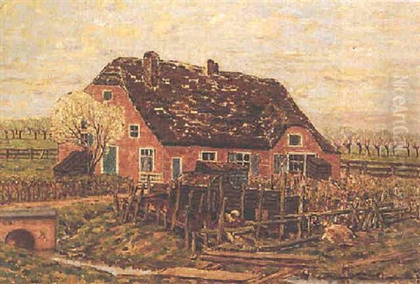 A Summer Landscape With A Farm - view 1