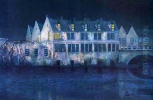 La Nuit A Bruges by William Degouve de Nuncques