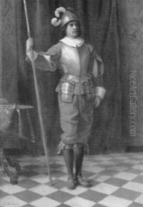 Soldat Auf Der Wache by Jules Jean Baptiste Dehaussy