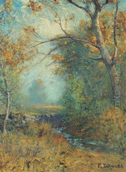 Impressionist Landscape With Stream - view 1