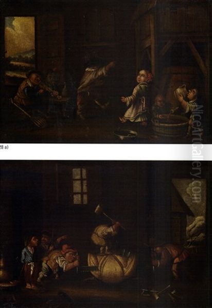 Interno Con Nani (+ Another; 2 Works) - view 1