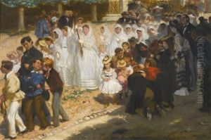 Les Communiantes by Edme Alexis Alfred Dehodencq