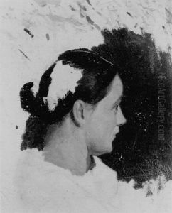 Portrait Of A Young Woman In Profile (the Artist's Daughter?) Portrait Of A Young Woman In Profile (the Artist's Daughter?)