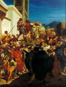Execution De La Juive by Edme Alexis Alfred Dehodencq