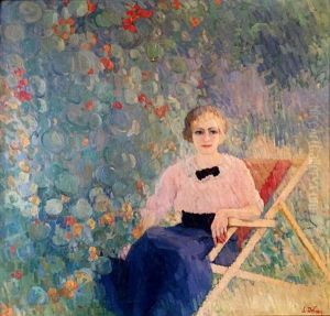 Femme Du Peintre Au Jardin