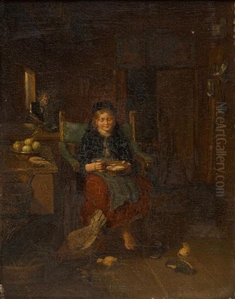 Girl Eating - view 1