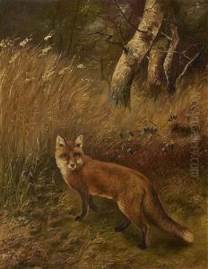 A Creeping Fox by Carl Friedrich Deiker