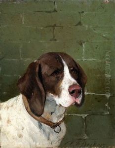 Jagdhunde (pair) by Carl Friedrich Deiker