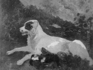 Jagdhund Mit Erlegtem Birkhuhn