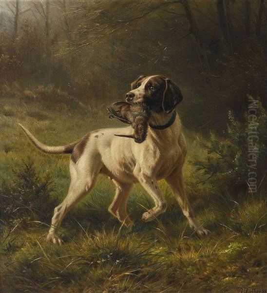Jagdhund Apportiert Kiebitz - view 1