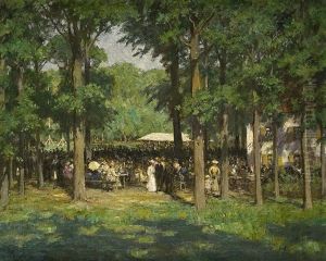 Im Biergarten by Hans Deiters