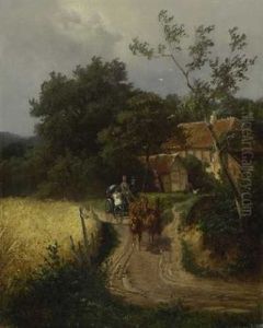 Vierspanner Auf Der Dorfstrase Vierspanner Auf Der Dorfstrase