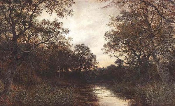 Angler In Sommerlicher Fluslandschaft - view 1