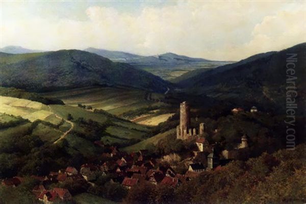 Blick Auf Dorf Und Burg Reifferscheid In Der Eifel - view 1