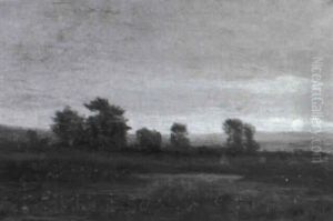 Soir De Juin - Pairie Environs De Valenciennes by Julien Adolphe Dejardin