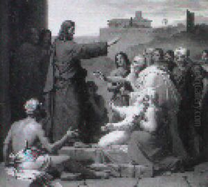 Le Christ Guerissant L'aveugle by Francois Louis Dejuinne