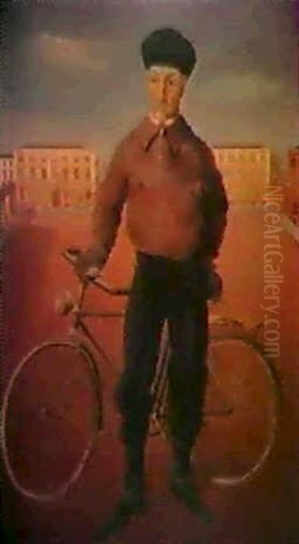 Le Cycliste Place Royale (portrait De Monsier Dekeyzer) - view 1