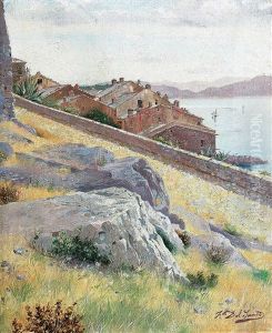 Blick Uber Die Bucht Von Portovenere by Felice Del Santo