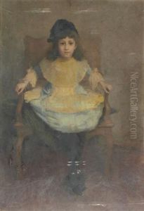 Jeune Enfant Assis by Leon Delachaux