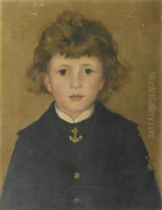 Jeune Garcon En Habit D'officier by Leon Delachaux