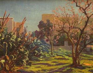 Un Jardin Au Printemps, Sidi-bou-said by Andre Delacroix