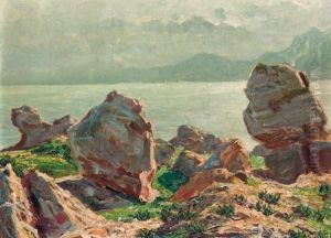 Les Thermes D'antonin, Carthage by Andre Delacroix