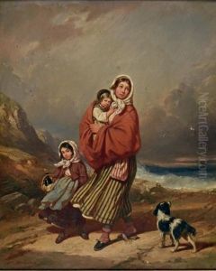 La Famille Du Marin by Auguste Delacroix