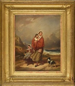 La Famille Du Marin by Auguste Delacroix