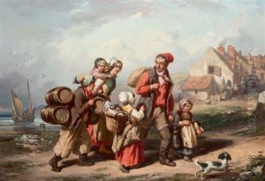 Le Retour Du Pecheur by Auguste Delacroix