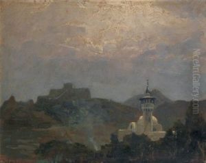 Vue De Sidi-bou-said by Auguste Delacroix