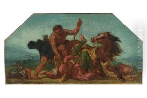 Hercule Saisit La Ceinture D'hippolyte, 1852