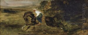 Cavalier Turc Au Galop by Eugene Delacroix