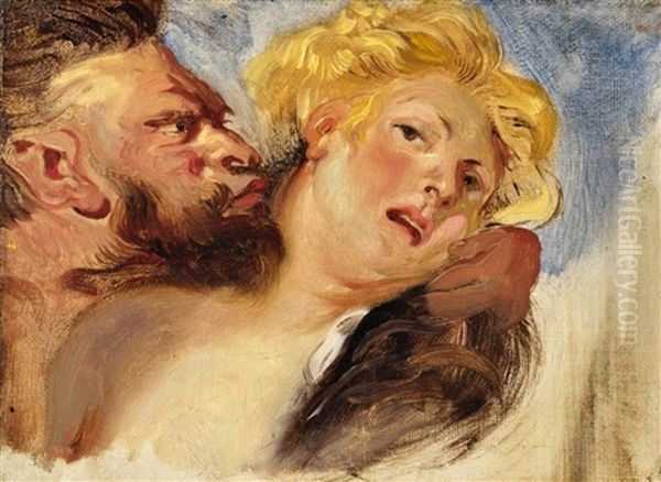 Satyr And Nympf (after Peter Paul Rubens) - view 1
