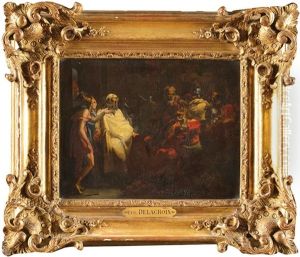 Scene Antique by Eugene Delacroix