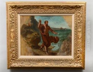 Demosthenes Haranguing The Waves by Eugene Delacroix