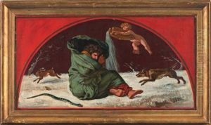 Les Quatre Saisons (4 Works) by Eugene Delacroix