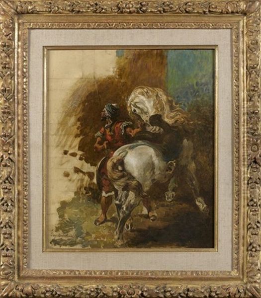 Cavalier Arabe Et Sa Monture, Esquisse (sketch) - view 1