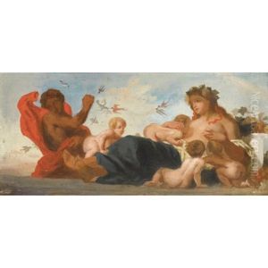 Frise De L'agriculture (study) by Eugene Delacroix