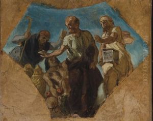 Hypocrate Refusant Les Presents Du Roi De Perse (study)