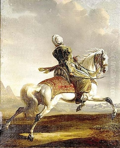 Orientalist Stallion And Rider - view 1