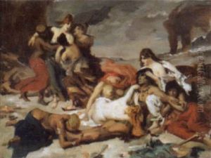 Nach Der Schlacht by Eugene Delacroix